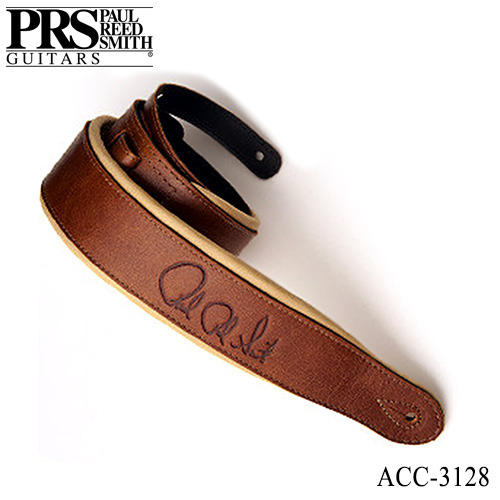 PRS Signature Leather Strap (Brown / Tan) ACC-3128