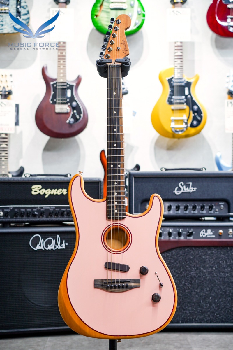 Fender FSR Acoustasonic Stratocaster-Shell Pink w/Ebony FB (신품) 펜더 아메리칸 어쿠스타소닉 스트라토캐스터 - US231402A