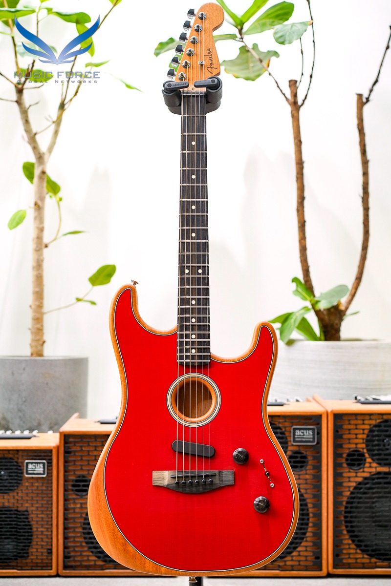 Fender USA Acoustasonic Stratocaster-Dakota Red w/Ebony FB (신품) 펜더 아메리칸 어쿠스타소닉 스트라토캐스터 - 207583A